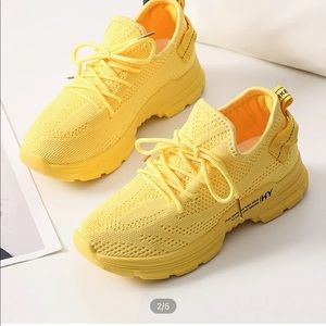 Yellow SHEIN sneakers